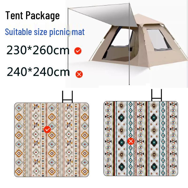 Очень толстый коврик для пикника, пригодный для машинной стирки 230x260cm