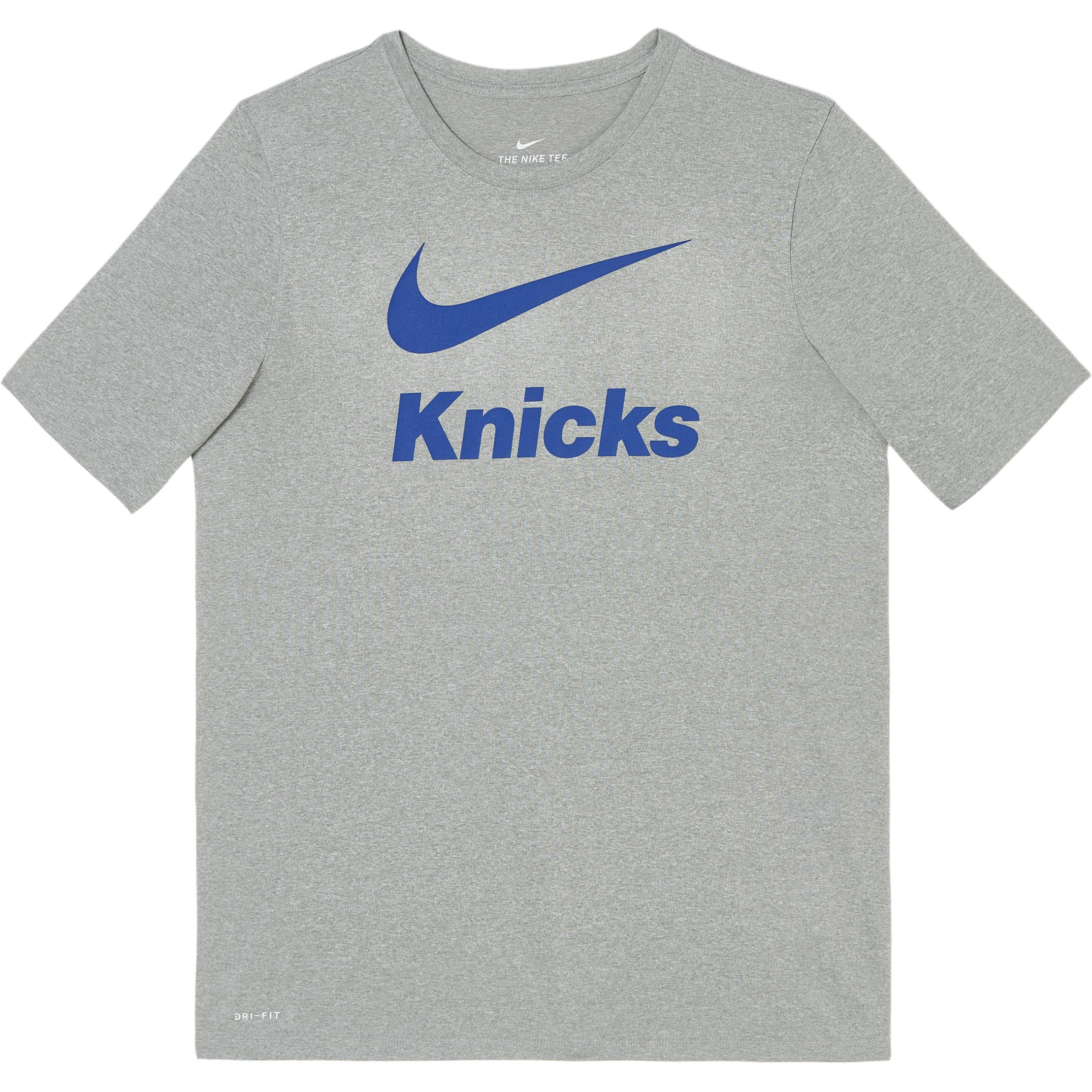 

Nike NBA Collaboration Dri-Fit T-Shirt New York Knicks Series Classic Logo Sports Quick-Dry Basketball Short Sleeve Kids Tops 3Z2B711A1-NYK L