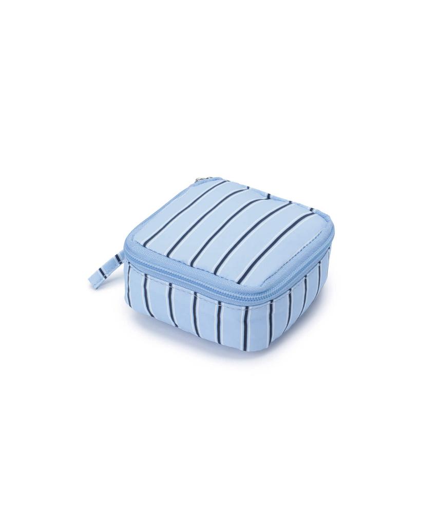 Clote Mini Cube Pouch - Striped Blue