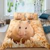 3D Hamster Cute Animals Comfortable Duvet Quilt Cover Pillowcase Bedding Set Children Bedroom Decoration Home Textile