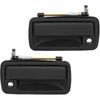 ECCPP Exterior Door Handles 1994-2004 for Chevy S10 and Standard Cab Outer Replacement Front Driver Left Passenger Right Door Handles 2pcs Black