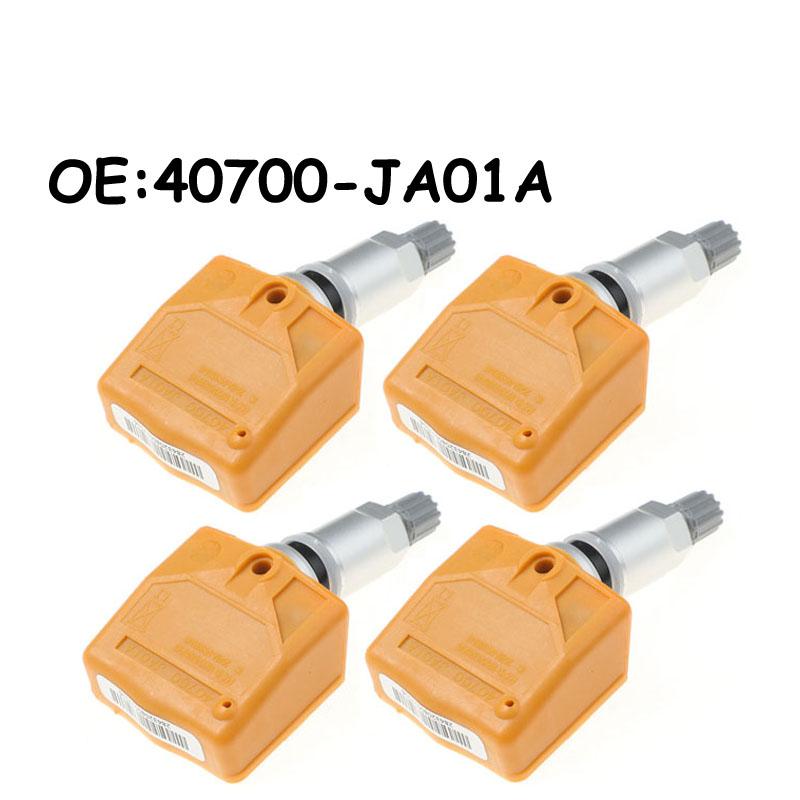 

4 шт./лот Авто 40700-JA01A 40700JA01A TPMS Датчик контроля давления в шинах для Nissan Trailblazer R51-PATHFINDER 2006-2012