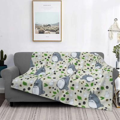 Mój sąsiad Totoro koc z polaru japońskie anime kreskówka spersonalizowany koc do rzucania dla domu 150*125cm kawałek dywanika