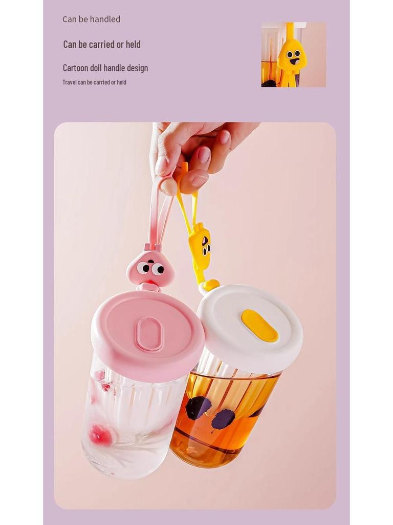 Portable High-Capacity Straw Water Cup - Summer Cool Design for Girls