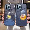 Protection Shell Case For Iphone 14 13 11 12 Pro Max Mini Xs Xr X 7 8 6s Plus Se 2022 Tempered Glass Moon Astronaut Cover Capas