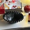 Modern Storage Tray Ceramics Wavy Design Bowl Art Fruit Tableware Luxury Table Top Items Table Decoration Home Accessories