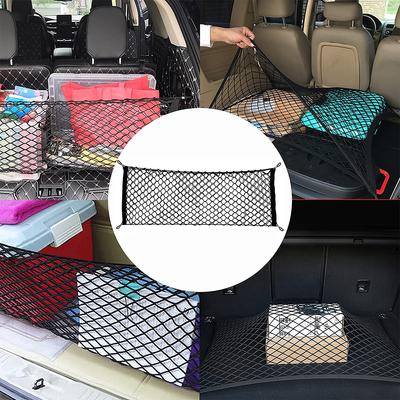 General Car Trunk Net Elastic Luggage Net Cargo Organization and Storage Nylon Net Pocket Adjustable Large Capacity