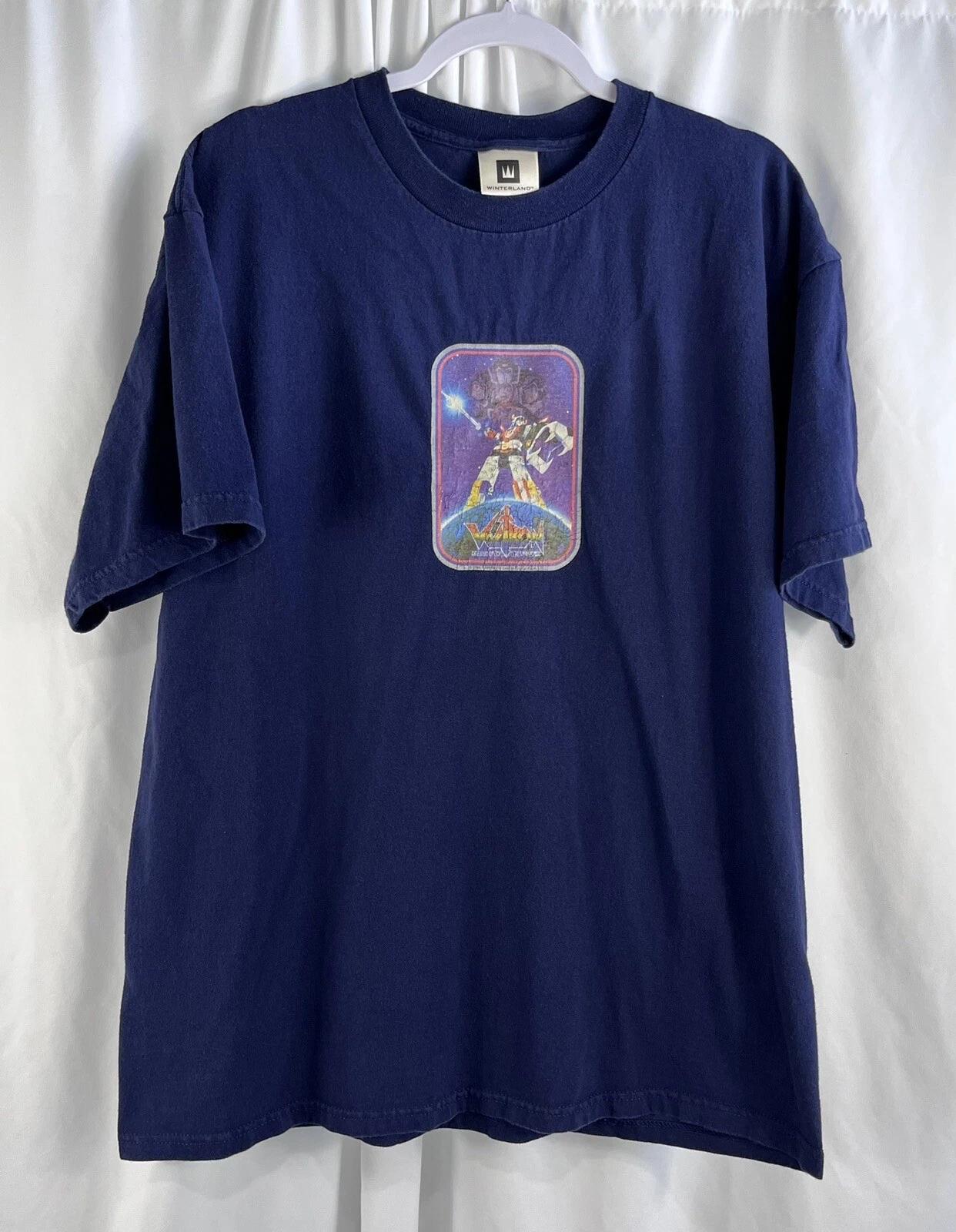 Vintage Voltron Shirt Defender of the Universe Super Robot Anime XL 90s 3XL