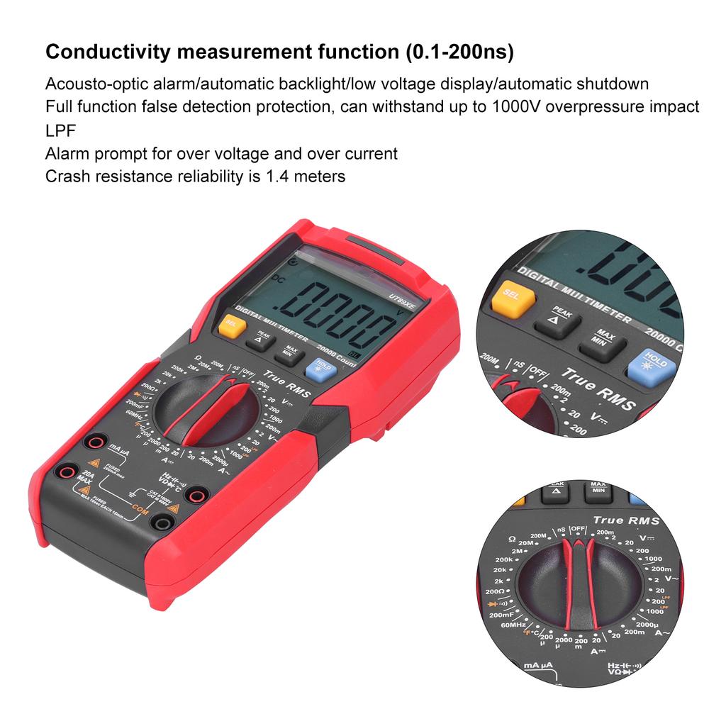 Electric Maintenance Equipment UT89XE ‑T Multimeter Multifunctional High Accuracy Digital Meter for Electric Maintenance