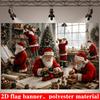 1Pcs Christmas Scene Depicting Decoration Background Winter Backdrop Decorations For Photo Studio Photo Booth Christams Party