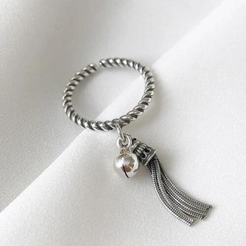 YIZIZAI Simple Make A Wish Matte Letter Ring for Women Men Retro Creative Opening Silver Color Finger Rings Party Jewelry Gifts