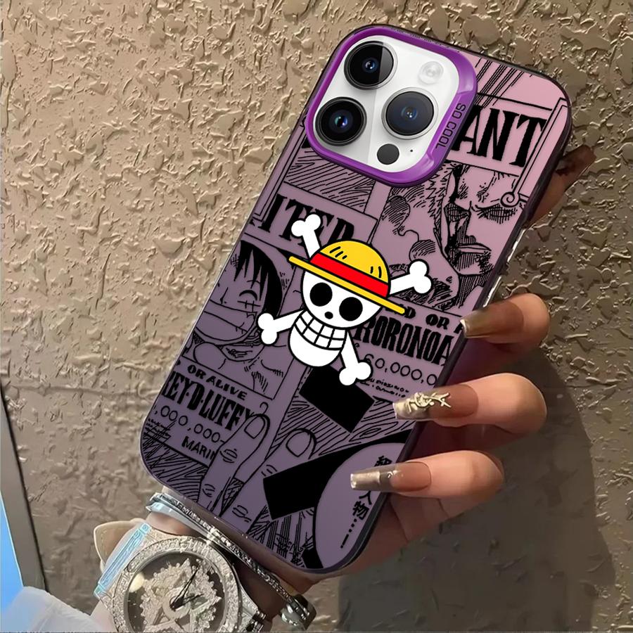 Soft Shell Case for iPhone 11 12 13 Pro Max 14 15 16 Plus 16e One Piece Bone Logo