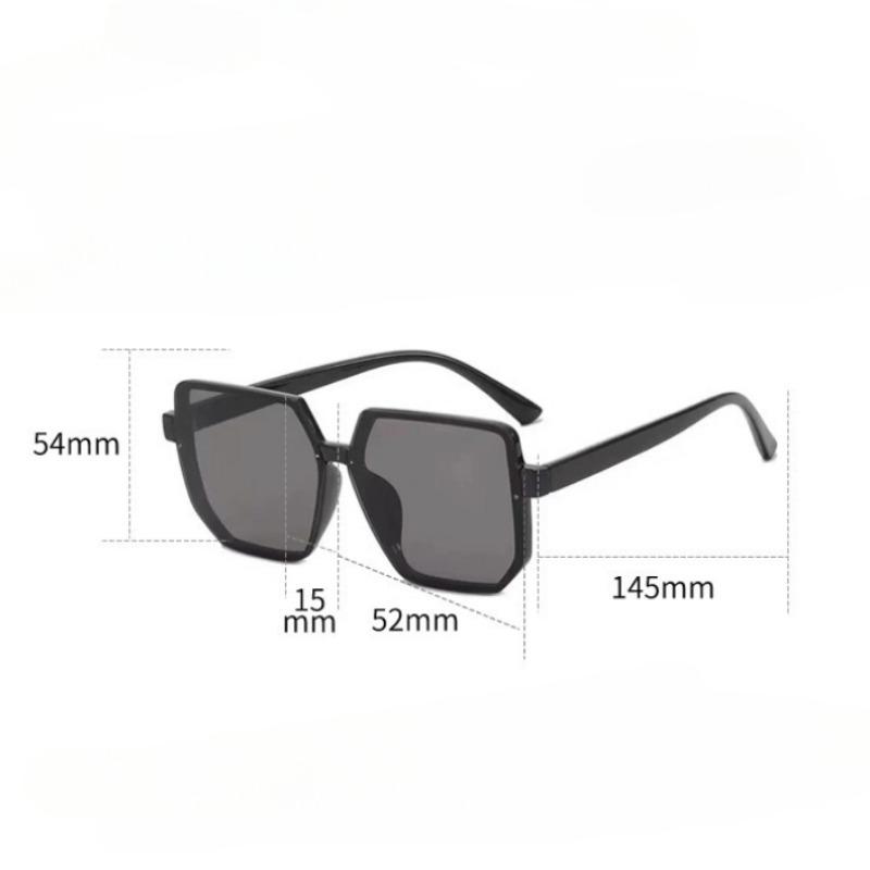 Non-polarized Big Frame Vintage Sunglasses Women Men Square Sun Glasses Retro Eye Glasses Goggle for Male Female Polygon Sunglasses
