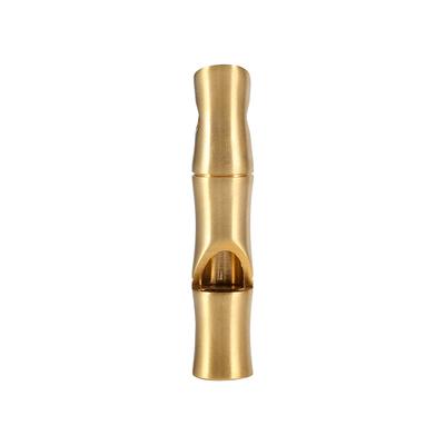 Outdoor EDC Handmade High Decibel Brass Bamboo Section Whistle Tool For Help and Defensive