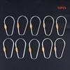 10/20/30Pcs D Type Locking Carabiner Screw Gate Multipurpose D-Ring Anti Lost Clip For Outdoor Hiking Camping And Keychain Use