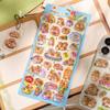 Vibrant Crystal Stickers Showcasing Playful Cartoon Capybara Safe For Youngsters Art Activities And Fun