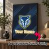 Custom Name Warrington Wolves 5D Diamond Painting Personalized Full Drill Diamond Art Kit Gift