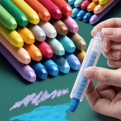 DIY Painting Teacher Chalk Non-toxic Solid Water Chalk Washable Dust Free Chalk  Office Supplies