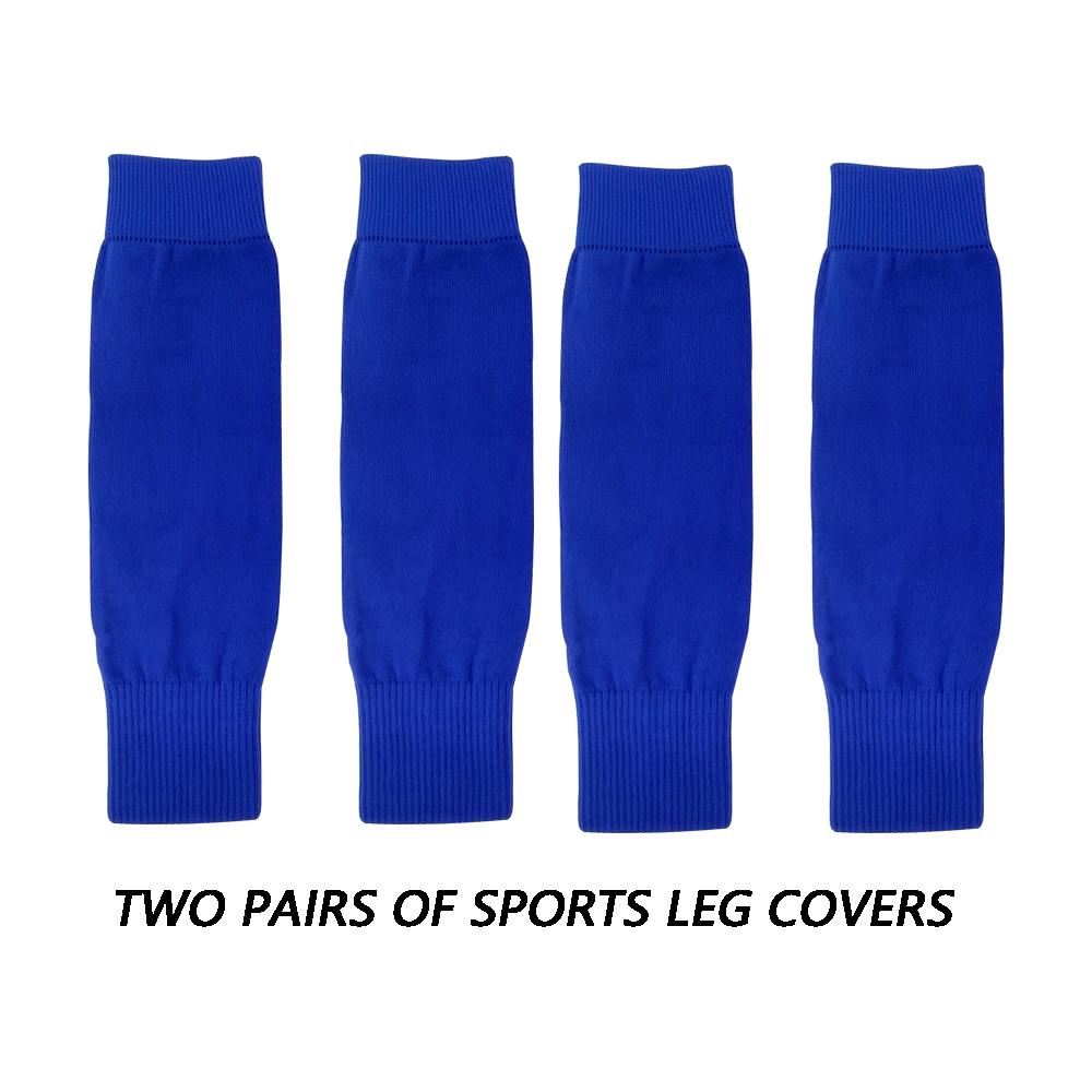 2Pair Breathable Legwarmers Knee Protector Sports Leg Sleeves Soccer Child Adult Outdoor Protective Sleeves Support Guard Pads