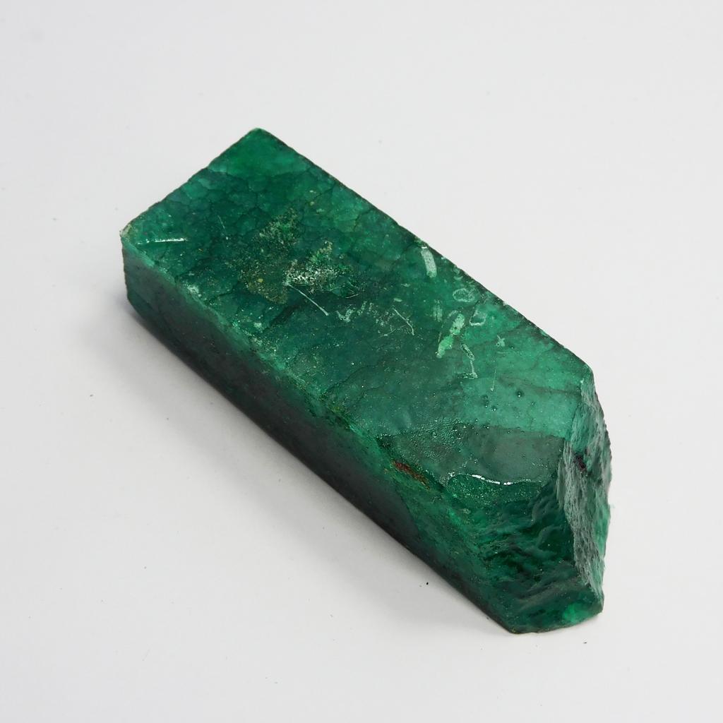 Natural Green Emerald Loose Gemstone Dyed Rough Uncut 499.95 Ct for Lapidary and Gem Collections