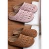 Mädchen Retro Schuhe Ausgeschnittene Kinder Flache Sandalen Rutschfeste Halbe Flip-Flops