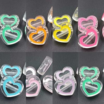 DIY Transparent Love Cream Glue Crystal Glue DIY Material Handmade 4pcs Jewelry Accessories Phone Case Acrylic Jewelry  Making  Beads