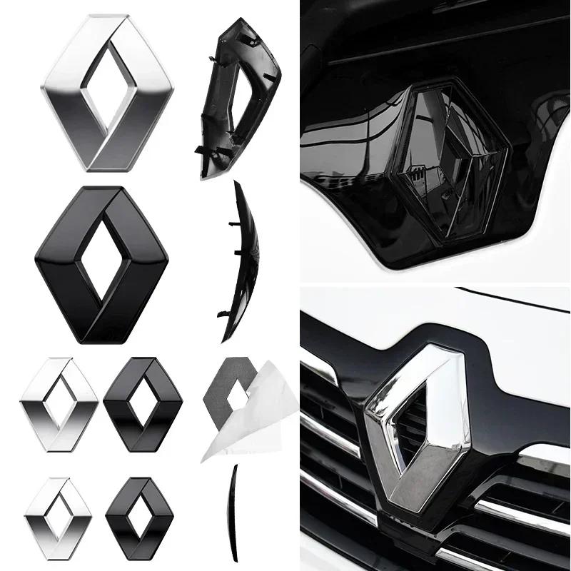 2026 Hot For Renault Hub Caps For Renault ZOE Austral Kardian Rafale Kangoo Arkana Clio Koleos 3D Logo Badge Car Front Grille E