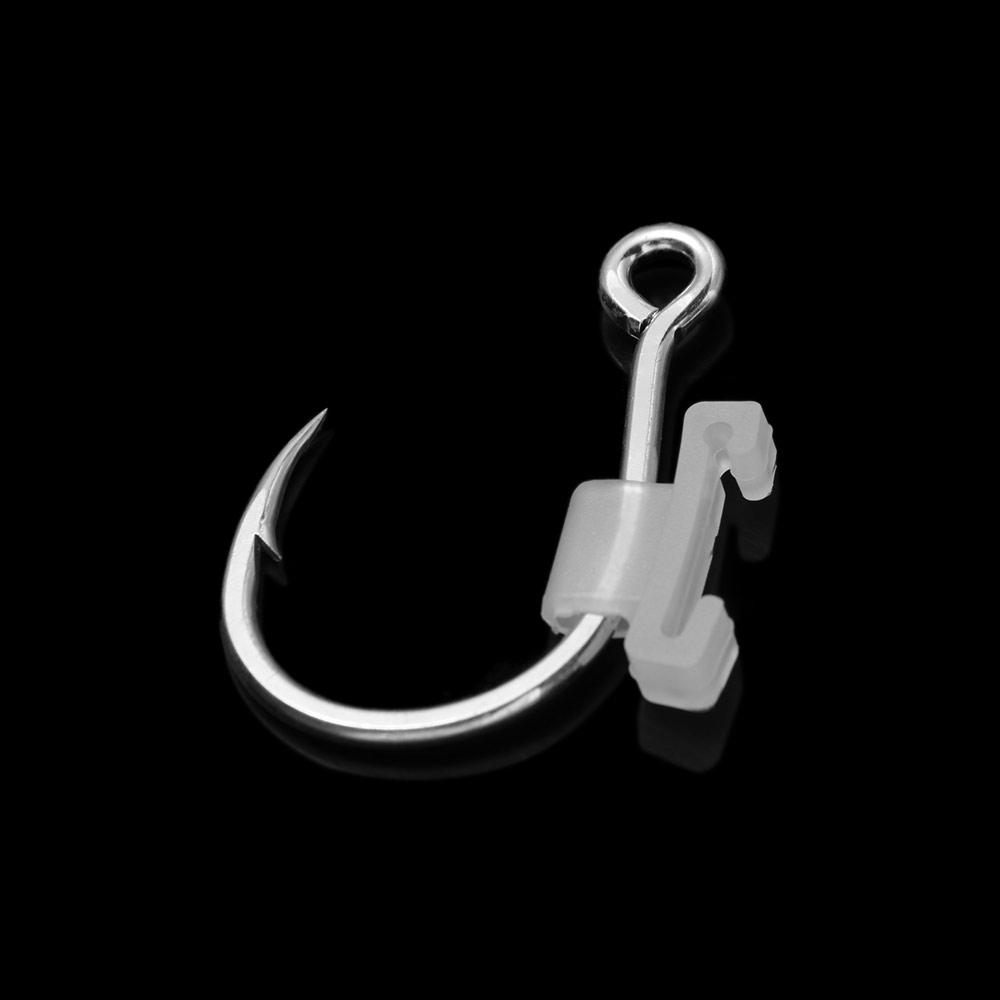 10Pcs High Strength Luminous Live Shrimp Fishing Hooks Heavy Duty Fishing Fixed Hooks  Live Bait