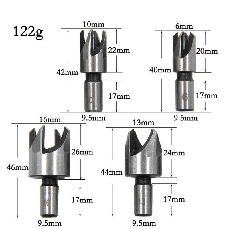 round Handle Barrel/claw Type Wooden Plug Drill Woodworking Hole Opener Reaming Drill Bit Removal Tool Cutting Tool Set