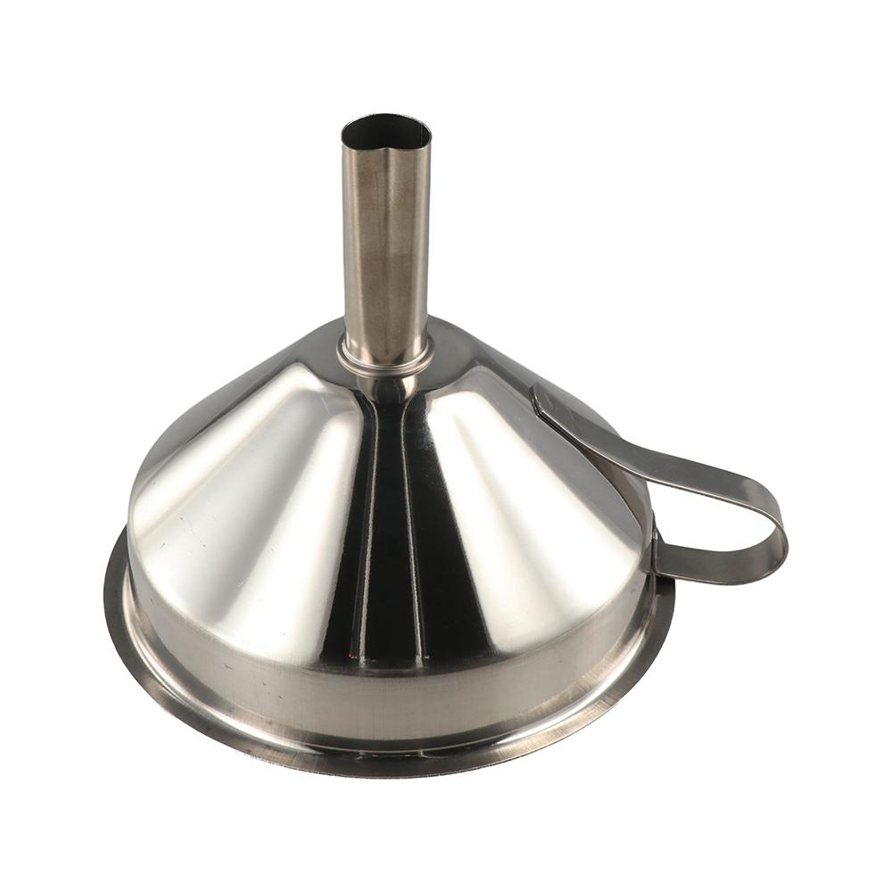 Wide Mouth Stainless Steel Funnels Detachable Strainer Funnel for Filling Small Bottles Oil