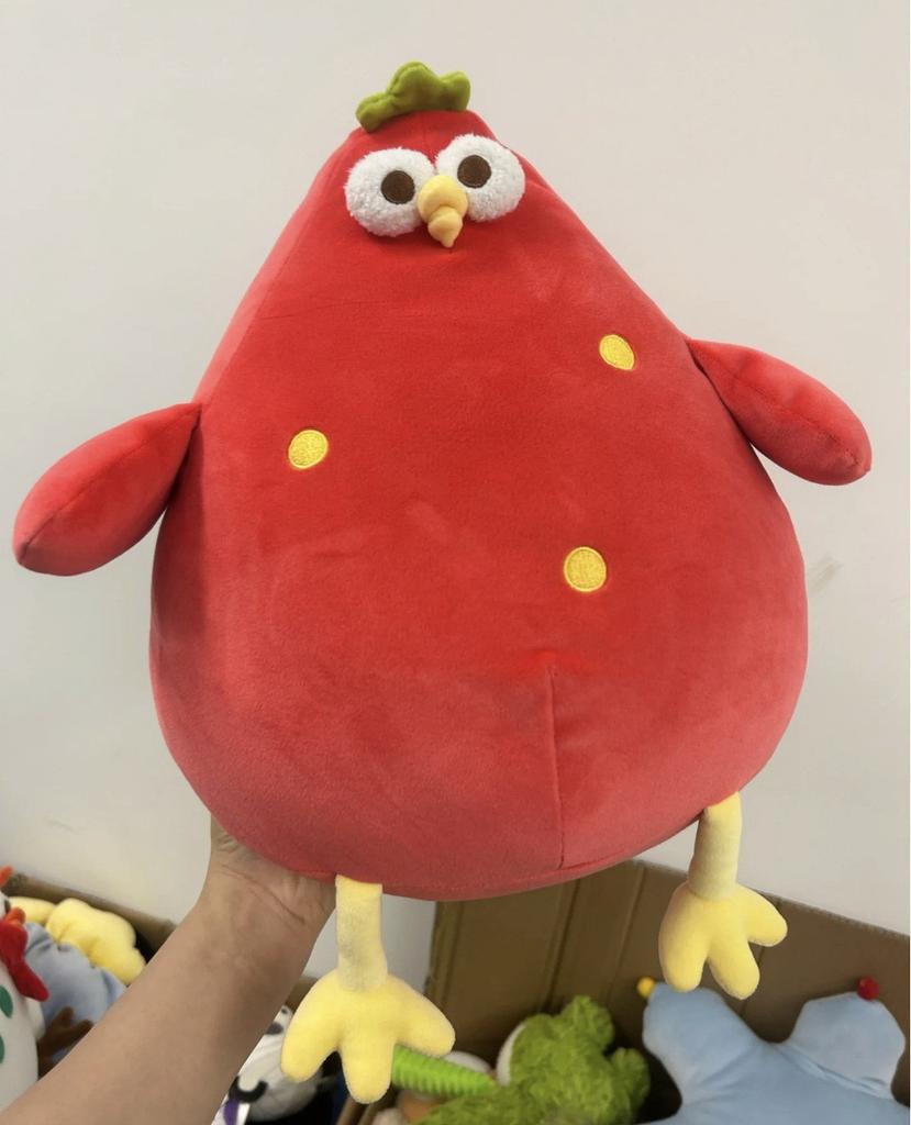 Duddun Chicken Plush Toy Cute Feather Filling For Kids Bedroom Decor Gift