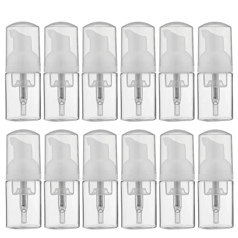 12Pcs/Lot Empty 30ML Refillable Foam Dispenser Bottle Plastic Bottle Portable for Cleaning Travel Mini Foaming Soap Pump