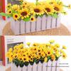 Mini Sunflower Artificial Flower Ornament for Living Room or Dining Table Decoration