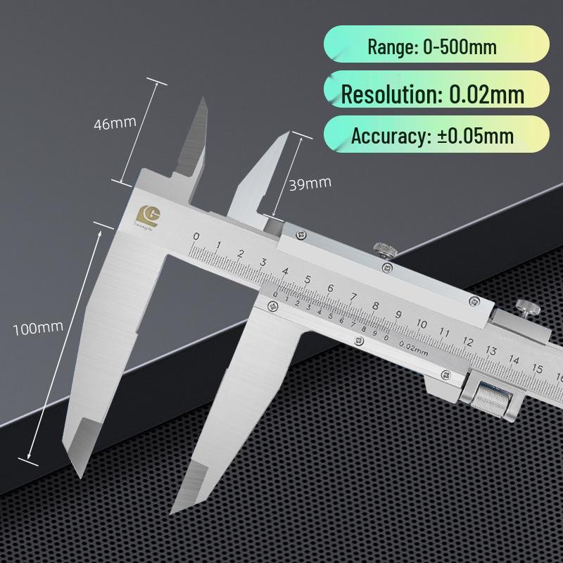 Guilin Guanglu Industrial Vernier Caliper with Dual Jaws, 0-1000mm Range