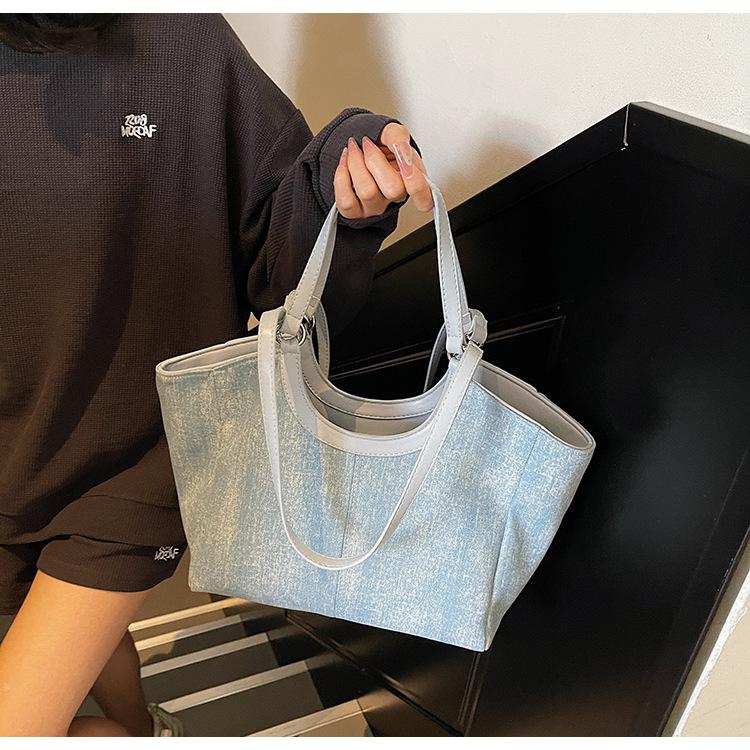 

Оптовая Модная Универсальная Портативная Сумка-Тоут 2025 Новая Повседневная Модная Сумка через Плечо Сумка Кроссбоди Женская Сумка синий