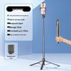 Bluetooth Selfie Stick with Integrated Fill Light & Remote, Multifunctional Tripod for Live Streaming