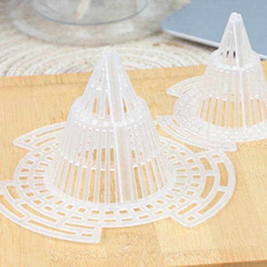 10Pcs Flower Pot Bottom Mesh Vertical Fixed Wing Tapered Grid Flower Pot Bottom Hole Mesh Gasket Garden Supplies