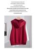 Autumn New Plus Size Hooded Korean Style Slimming Loose Casual Vest Jacket S5660