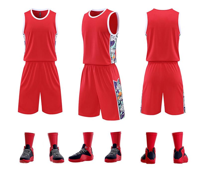 

Custom Basketball Jersey Set for Students - Unisex Summer Training Uniform 4XS красный