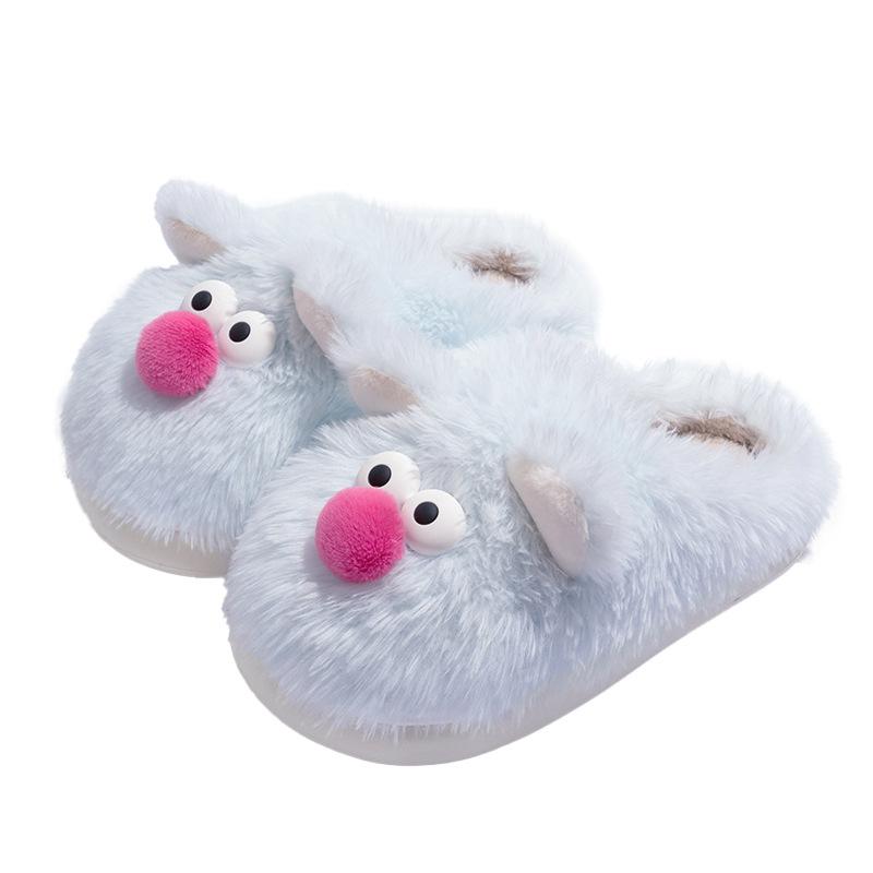 Women's Fuzzy Home Slippers Lightweight Cozy Faux Fur House Shoes for Women Winter Warm Non-Slip Memory Foam Soft Slippers for Indoor and Outdoor
