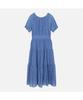 THURSDAY ISLAND Flower Puff Sleeve Long Dress_T264Mop249W