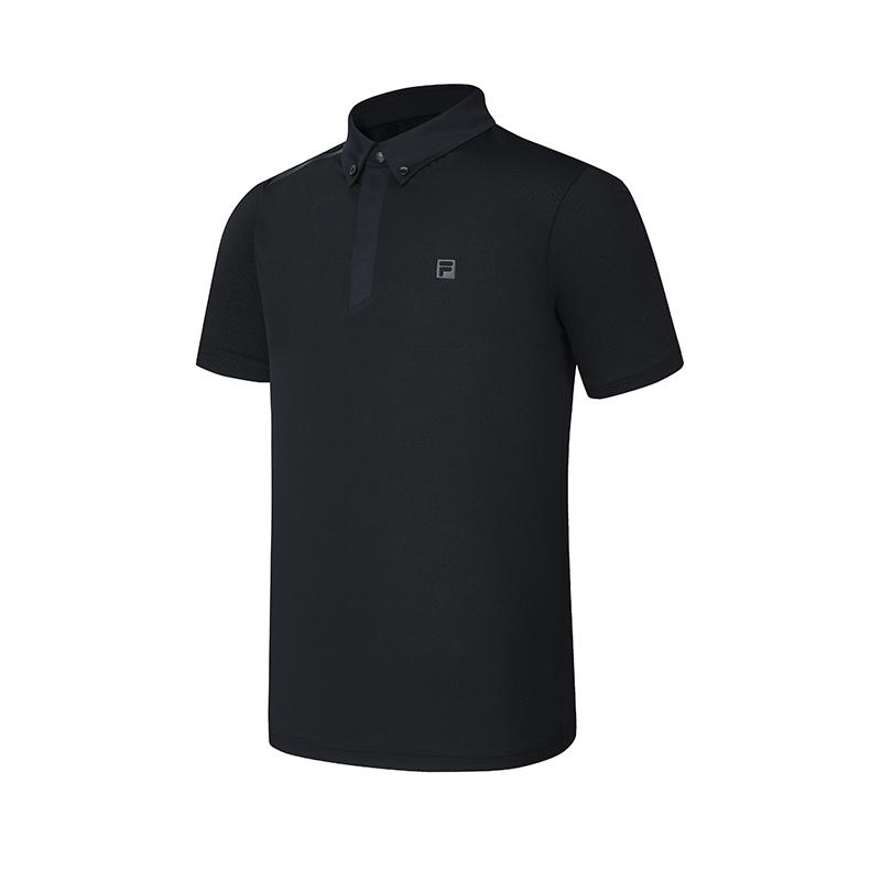 

New FILA Polo Shirts Men s Black A11M425145FBK 175/96A/L