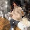 Women's Oversized Stand Collar Zip Up Fleece Jacket Double Sided Sherpa Thick Warm Teddy Coat Loose Loungewear Winter Outerwear