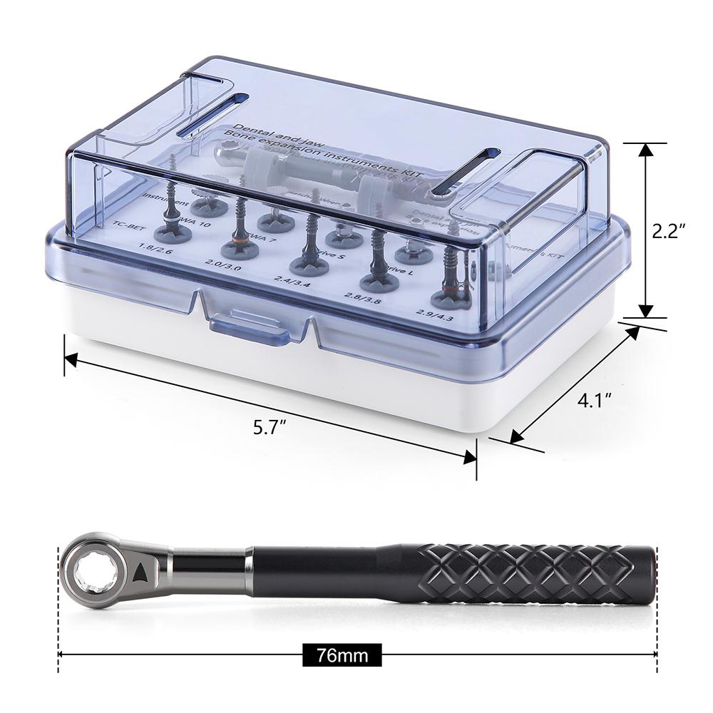 Dental and Jaw Bone Expansion Kit Surgical Implant Drill Instruments Set Ratchet Wrench Drivers Bets Implanting Tools