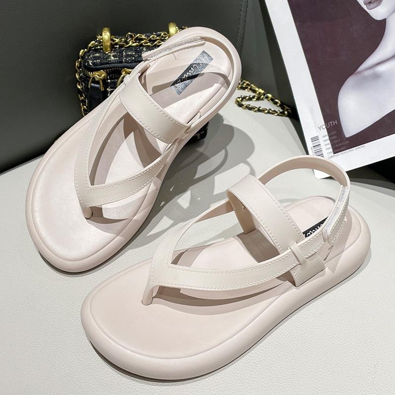 Sandalet kadın modelleri yaz dış giyim düz topuk yumuşak taban yaz dış giyim düz renk