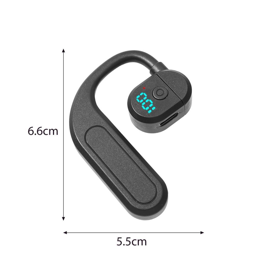 

Навушники-вкладки зі світлодіодним підсвічуванням, що обертаються на 180°, спортивні, з функцією Bluetooth чорний