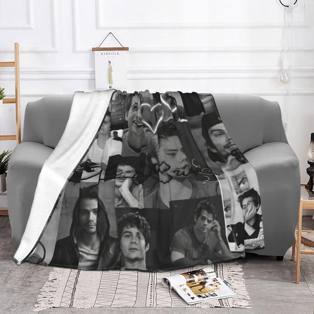 Dylan O'Brien Stiles Blanket Actor Flannel Throw Blanket Bedding Couch Decoration Lightweight Bedspread