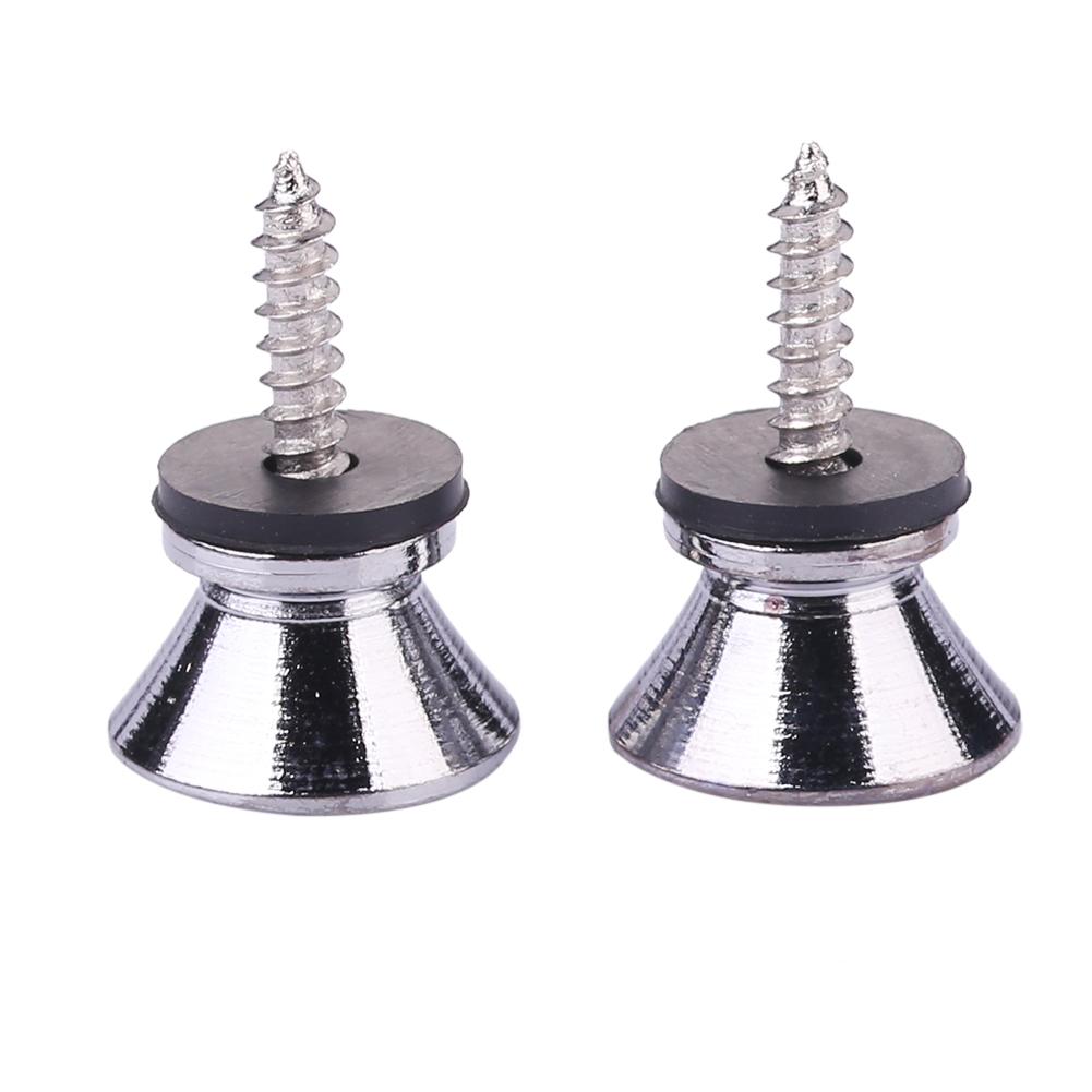 

2x гитарных колка противоскользящий ремень пряжка фиксатор штифт для баса (Серебряный)