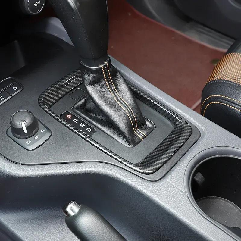 ABS Carbon Car Gear Shift Frame Panel Trim Decorate Cover Accessories For Ford Ranger Everest 2015 2016 2017 2018