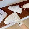Sommer neue dicke Sohle rutschfest höhenverstellbar Koreanische Version atmungsaktives Netz lässige weiße Schuhe modische Damen Einzel-Schuhe